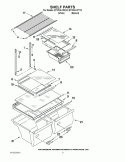 SHELF PARTS Diagram and Parts List for ET1PHKXPT10  Whirlpool Refrigerator