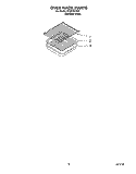 OVEN RACK, LITERATURE Diagram and Parts List for SF367PEYQ8  Whirlpool Range
