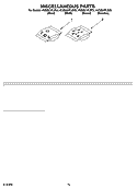 MISCELLANEOUS  PARTS, OPTIONAL PARTS (NOT INCLUDED) Diagram and Parts List for KUDS01FLBL2  KitchenAid Dishwasher