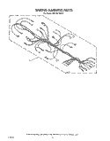 WIRING HARNESS , LIT/OPTIONAL Diagram and Parts List for MW1501XW0  Whirlpool Microwave