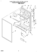 REFRIGERATOR DOOR Diagram and Parts List for ET18TKXDN03  Whirlpool Refrigerator