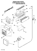 ICEMAKER PARTS, OPTIONAL PARTS (NOT INCLUDED) Diagram and Parts List for EC3JHAXRS01  Whirlpool Refrigerator