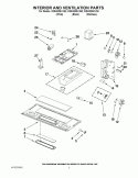 INTERIOR AND VENTILATION PARTS Diagram and Parts List for WMH3205XVB0  Whirlpool Microwave