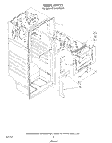 LINER Diagram and Parts List for ET14EKXRWR1  Whirlpool Refrigerator