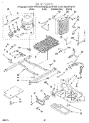 UNIT Diagram and Parts List for KSRB25FHBL00  KitchenAid Refrigerator