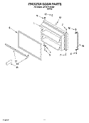 FREEZER DOOR, OPTIONAL Diagram and Parts List for 5ET2DTKXLQ02  Whirlpool Refrigerator