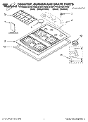 Part Location Diagram of WPW10128449 Whirlpool Holder, Surface Burner Orifice