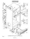 CABINET Diagram and Parts List for ET18MK1LWR1  Whirlpool Refrigerator
