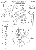TOP AND CONSOLE, LIT/OPTIONAL Diagram and Parts List for LGQ8858HQ1  Whirlpool Dryer