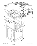 TOP AND CABINET, LIT/OPTIONAL Diagram and Parts List for 4CA2782XYG0  Whirlpool Washer