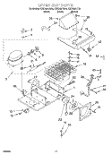 UPPER UNIT Diagram and Parts List for KSSS48FJT00  KitchenAid Refrigerator
