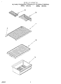 SHELF Diagram and Parts List for RT12DKXEL00  Roper Refrigerator
