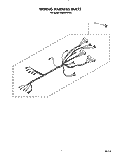 WIRING HARNESS Diagram and Parts List for RB260PXYQ0  Whirlpool Wall Oven