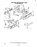 AIR FLOW AND CONTROL Diagram and Parts List for ED25SM1LWR0  Whirlpool Refrigerator