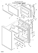 DOOR Diagram and Parts List for ET20GMXFN00  Whirlpool Refrigerator