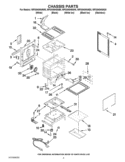CHASSIS PARTS Diagram and Parts List for WFG540H0AE0  Whirlpool Range