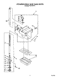 POWERSCREW AND RAM Diagram and Parts List for TU8150XTP2  Whirlpool Trash Compactor
