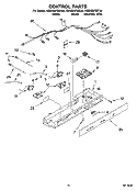 CONTROL PARTS Diagram and Parts List for KSRX25FSST00  KitchenAid Refrigerator