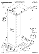 CABINET Diagram and Parts List for KSSS48MDX05  KitchenAid Refrigerator