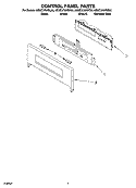 CONTROL PANEL PARTS Diagram and Parts List for KEMC378KBT02  KitchenAid Microwave Oven Combo