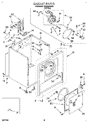 SECTION Diagram and Parts List for REL3612BW0  Roper Dryer