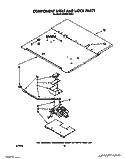 COMPONENT SHELF AND LATCH Diagram and Parts List for KEBI241WBL1  KitchenAid Wall Oven