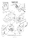 CABINET Diagram and Parts List for LG3001XMW0  Whirlpool Dryer