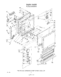 DOOR Diagram and Parts List for SHU90050  Whirlpool Dishwasher