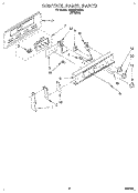 CONTROL PANEL Diagram and Parts List for RF354BXBW0  Whirlpool Range