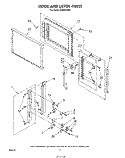 DOOR AND LATCH Diagram and Parts List for KCMS135S0  KitchenAid Microwave