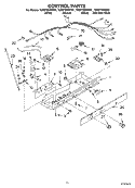 CONTROL Diagram and Parts List for 7GD27DIXHS01  Whirlpool Refrigerator