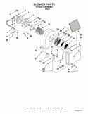 Part Location Diagram of 2801W038-80 Whirlpool PLENUM-AIR
