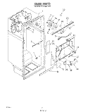 LINER Diagram and Parts List for ET22DMXTF00  Whirlpool Refrigerator