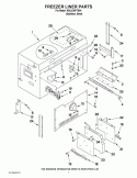 FREEZER LINER PARTS Diagram and Parts List for KBLC36FTS04  KitchenAid Refrigerator