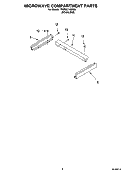 MICROWAVE COMPARTMENT PARTS Diagram and Parts List for YKBMC140HS0  KitchenAid Microwave Oven Combo