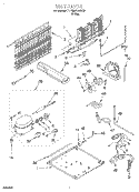 UNIT Diagram and Parts List for 7TT18DKXEW00  Whirlpool Refrigerator