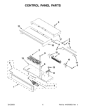CONTROL PANEL PARTS Diagram and Parts List for WOS51EC0AT01  Whirlpool Wall Oven