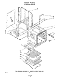 OVEN Diagram and Parts List for RB1200XVN0  Whirlpool Wall Oven