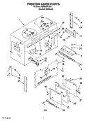 FREEZER LINER PARTS Diagram and Parts List for KBRS36FTX00  KitchenAid Refrigerator