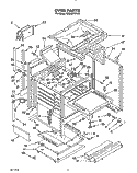 OVEN Diagram and Parts List for SM980PEYN0  Whirlpool Microwave Oven Combo