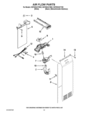 AIR FLOW PARTS Diagram and Parts List for KSF26C4XYB02  KitchenAid Refrigerator