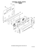 CONTROL PANEL PARTS Diagram and Parts List for YKERS306BSS0  KitchenAid Range