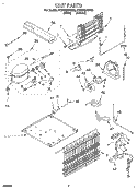 UNIT Diagram and Parts List for ET20NMXDW02  Whirlpool Refrigerator
