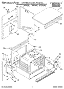 UPPER OVEN Diagram and Parts List for KEBS207YAL3  KitchenAid Wall Oven