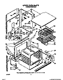 UPPER OVEN Diagram and Parts List for KEBI200VBL3  KitchenAid Wall Oven