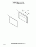 FREEZER DOOR PARTS Diagram and Parts List for GX5FHTXVQ02  Whirlpool Refrigerator