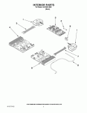 INTERIOR PARTS Diagram and Parts List for GCI3061XB00  Whirlpool Cooktop
