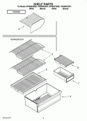 SHELF PARTS, OPTIONAL PARTS (NOT INCLUDED) Diagram and Parts List for ET4WSKXST01  Whirlpool Refrigerator