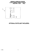 MISCELLANEOUS, OPTIONAL Diagram and Parts List for KAWS850LE0  KitchenAid Washer