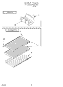 SHELF, LIT/OPTIONAL Diagram and Parts List for RT18EKREW02  Roper Refrigerator